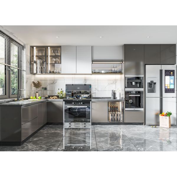 China Factory Customized Lacquered Wholesale Price Plywood Kitchen Cabinets