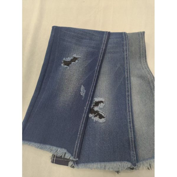 65%Cotton 12.2oz Cotton Rayon Dark Indigo 180cm Denim fabric 10x7 JSD3076B-B