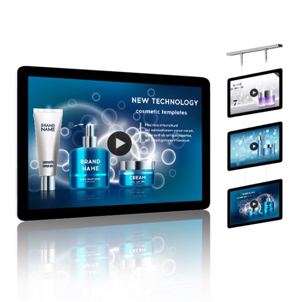 Indoor 15.6 Inch 21.5 Inch LCD Digital Signage , Advertising Screen Digital Signage