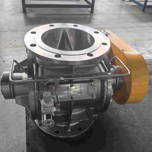 Valvas giratorias de acero inoxidable utilizadas para el transporte neumático de polvo