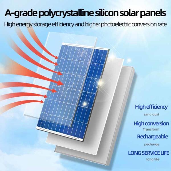LED Solar Street Light 50W Split Solar Powered Garden Street Lamps