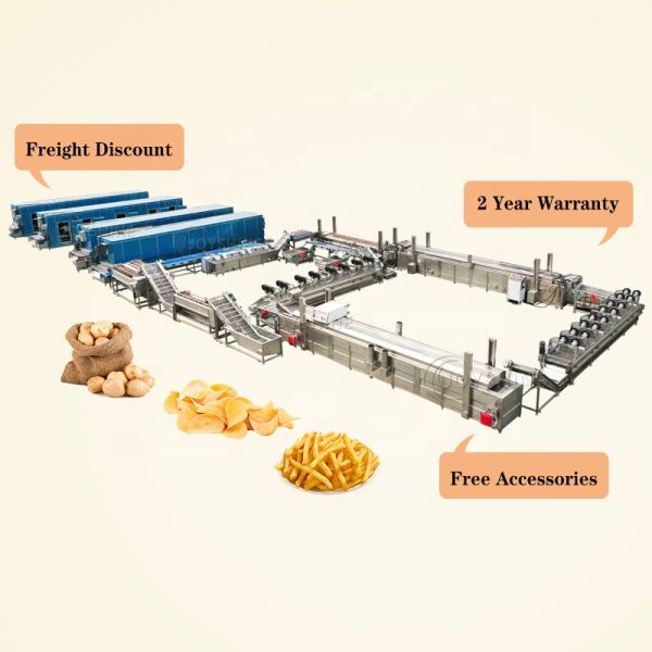 110V 220V 380V Banana Chips Maker Machine Plantain Chips Making Machine