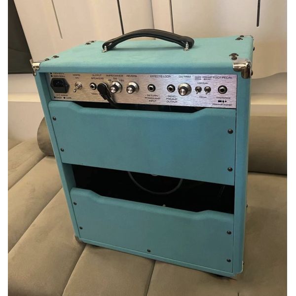 Custom Grand Handwired Overdrive Reverb 20 Watt 1x12 Combo Purple Suede 2 X EL84 3 X 12ax7 JJ Tubes