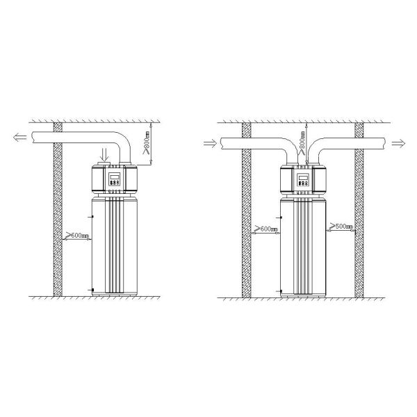 2024 R134A Heat Pump Water Heater High COP Efficiency Storage Water Heater X6-150L-260L
