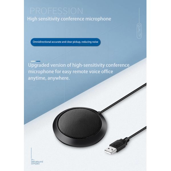 Desktop Omnidirectional Microphone High sensitivity Mic pluy and play clearly pick up