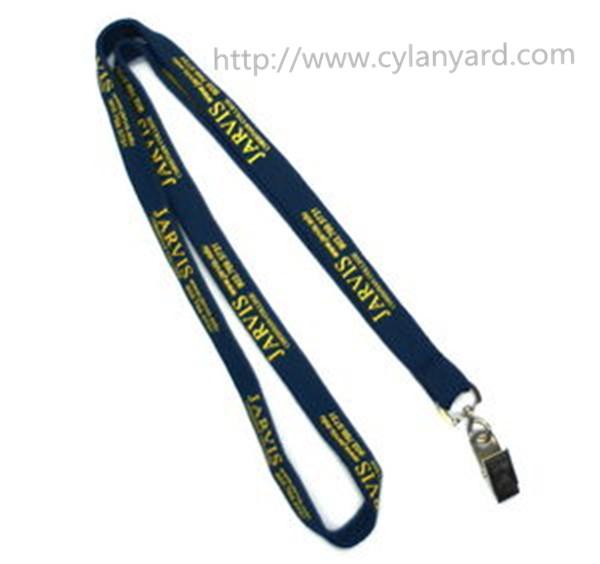 Discount logo polyester tube neck straps with metal swivel card clip, tube id card lanyard