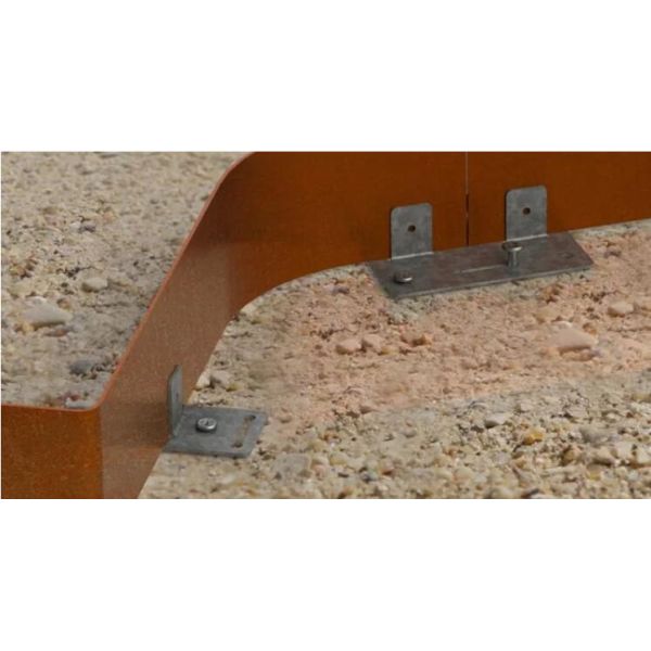 лужайка сада 175cm ржавая Corten окаймляя край границы металла для сада Landscraping