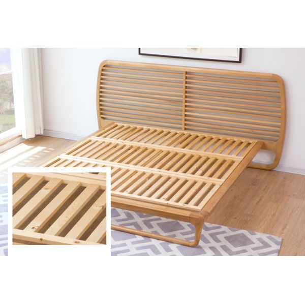 Nordic Modern Full Size Bed , Patent Design Contemporary Wooden Beds