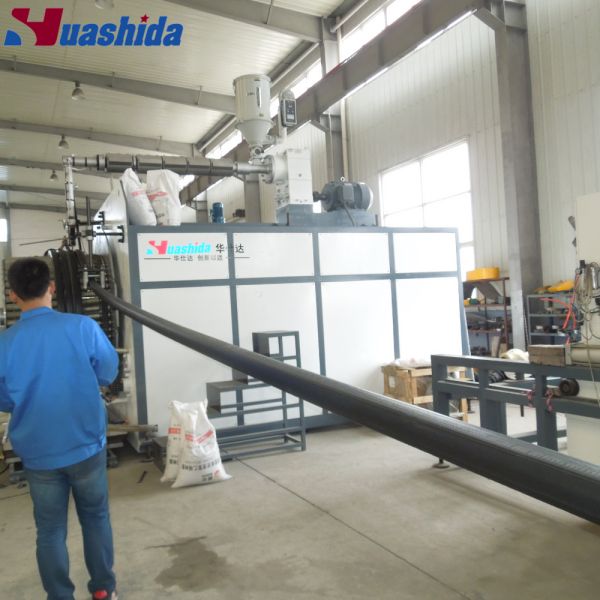 HDPE Hollow Wall Winding Pipe Production Line with 200-3000mm Pipe Range, Hollow Wall Structured, and Single-Screw Extruder