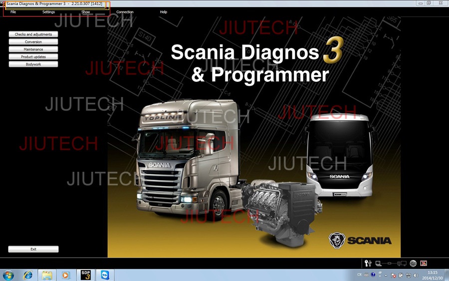 Блок развертки диагностики кораблей Scania Vci2 Sdp3 v2.2.1 Scania полного комплекта