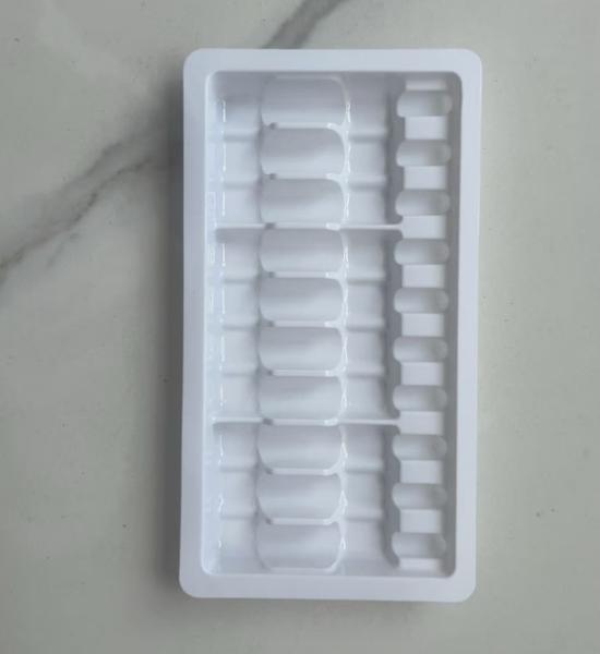 Customized 10 plastic inner supports for 2ml ampoules, 2 sets of 10ml water injection liquid oral liquid syringe trays, and blister boxes for plastic trays