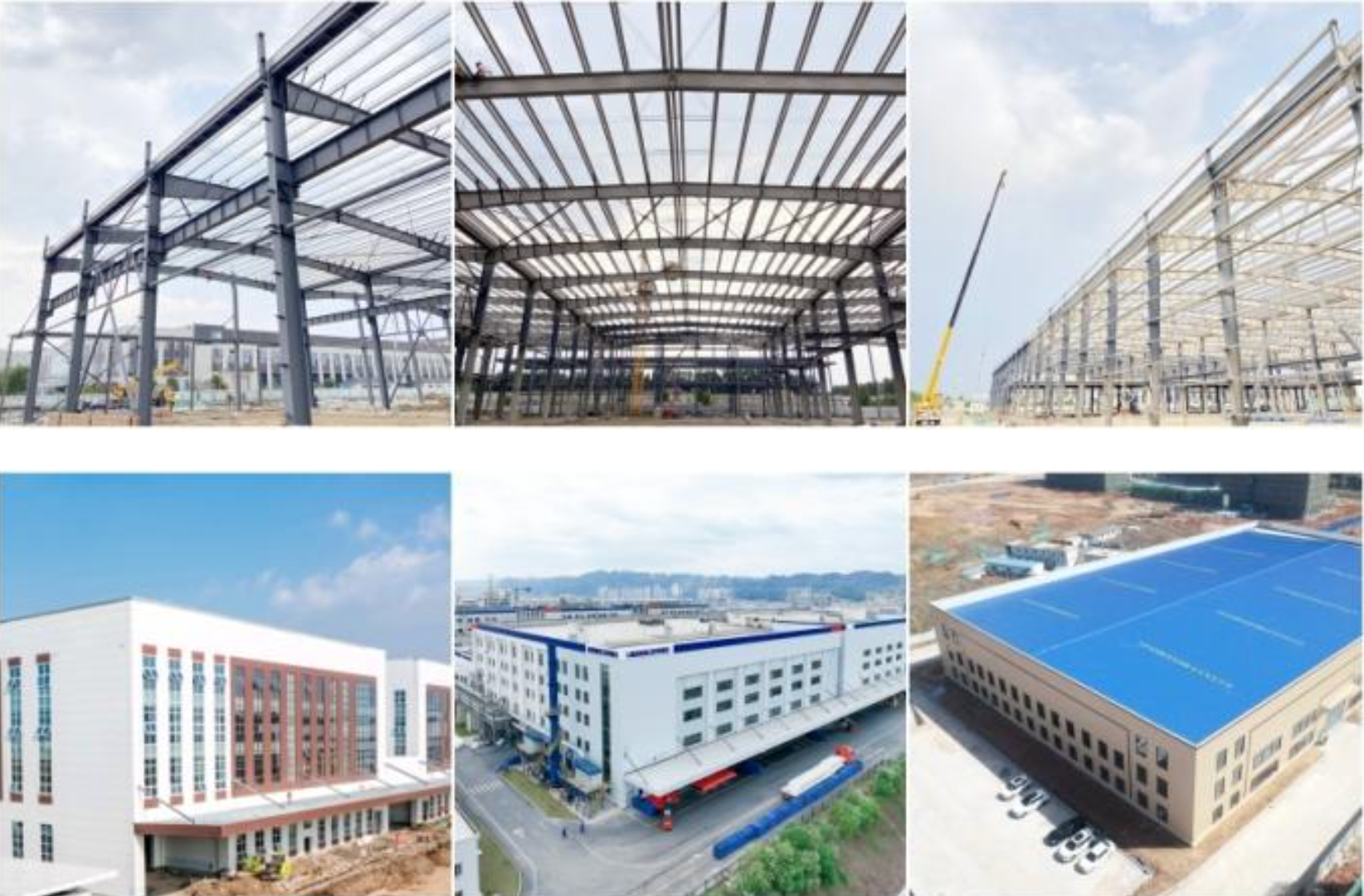 Fast Assembly Steel Structure Building with Customizable Length and 50-70 Years Lifetime