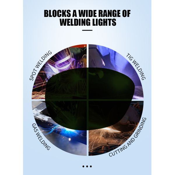 Safety Wrap-Around Welding Lens Shade 5 6-12 Anti-Scratch UV Laser Protective Welding Glasses Compact Cutting Grinding Goggles