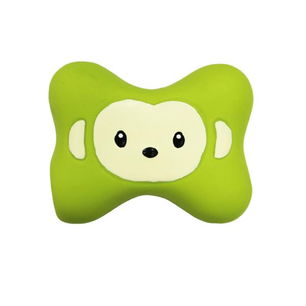 Natural Latex Pet Toys High Temperature Resistant , Green Squeaky Dog Ball
