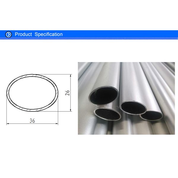 6000 Series Extruded Lightweight Aluminum Tubing , Polished Thin Wall Aluminum Tube