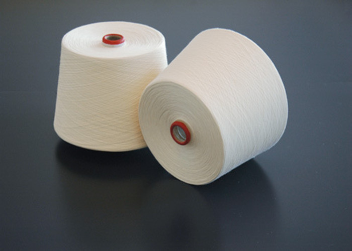 32S Ring Spun Light Weight Cotton Yarn For Circular Knitting Machine , Pure White