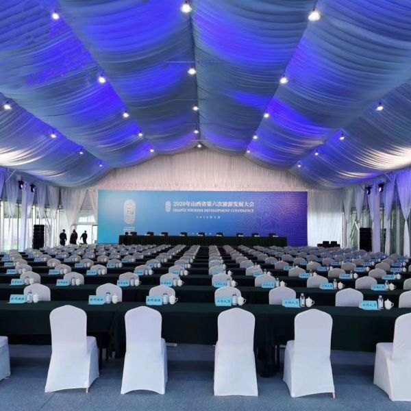 500-1500 People Strong Aluminum Frame Tent Big Party Hall 30x50 M Rain Gutter Included