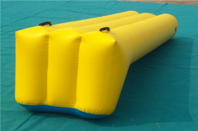 Playing Center Inflatable Water Games Outdoor Bouncy Water Slides For Teens Yellow