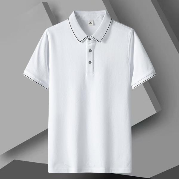 Lapela Sleeved curto Polo Tops Horse Riding da camisa do T dos homens frescos finos