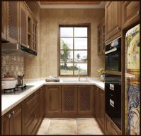 les Cabinets en U d'île de cuisine E1 de 3500mm conçoivent avec la Chambre de famille de tiroirs
