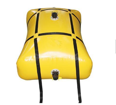 Beber de combustível flexível de 2000 litros selado, tanques de almofada de combustível amarelo anti-UV Beber de combustível de contenção de líquido