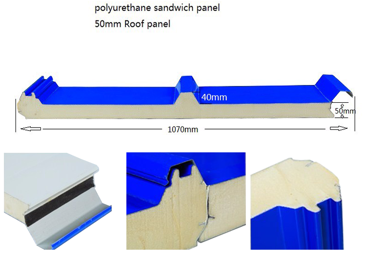 Weather Proof Insulated Sandwich Panel Galvanized Steel Material For Wall / Roof