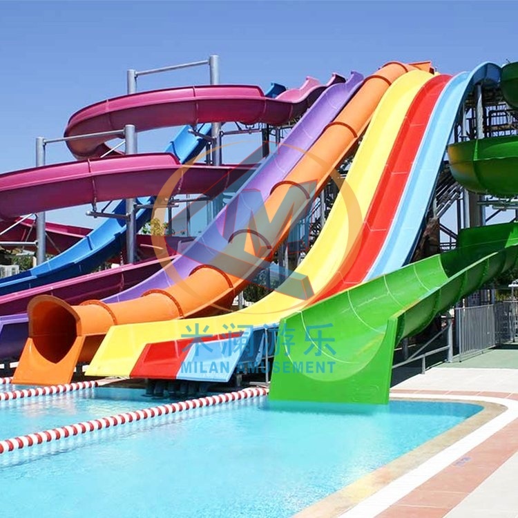 Swimming Pool Water Slide Fiberglass Water Park Water Slide