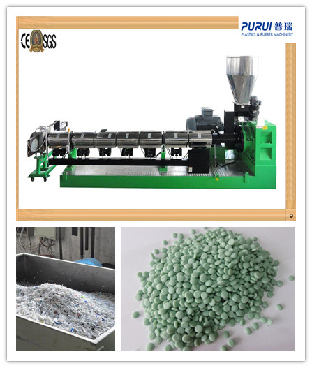 Automation PP Granulator Pelletizing Machine For Aggregated PP Woven Bags / HDPE Flakes