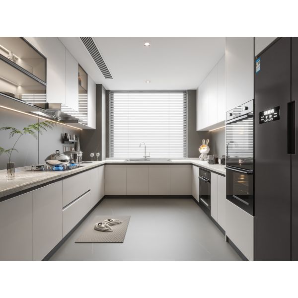 Modern Rock Board Tipo Abierto Decoración de cocina de la isla gabinete gabinete de cocina