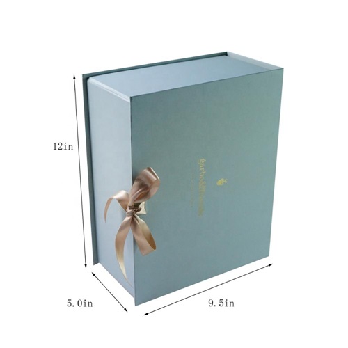 Ribbon Closure Style Jewelry Packaging Boxes , Folding Gift Packaging Box Durable