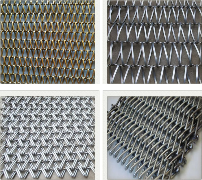 10m Length Metal Eye Link Conveyor Belt For Unloading Blanching