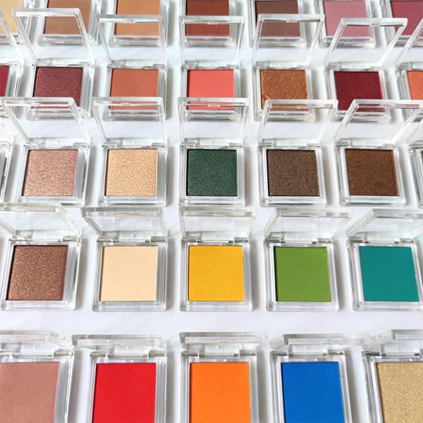 Private Label High Pigment Waterproof Single Eyeshadow 52 Colors Vegan Eyeshadow