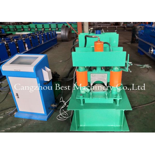 Best Glazed Roof Ridge Cap Roll Forming Machine 3KW 12m/min Production