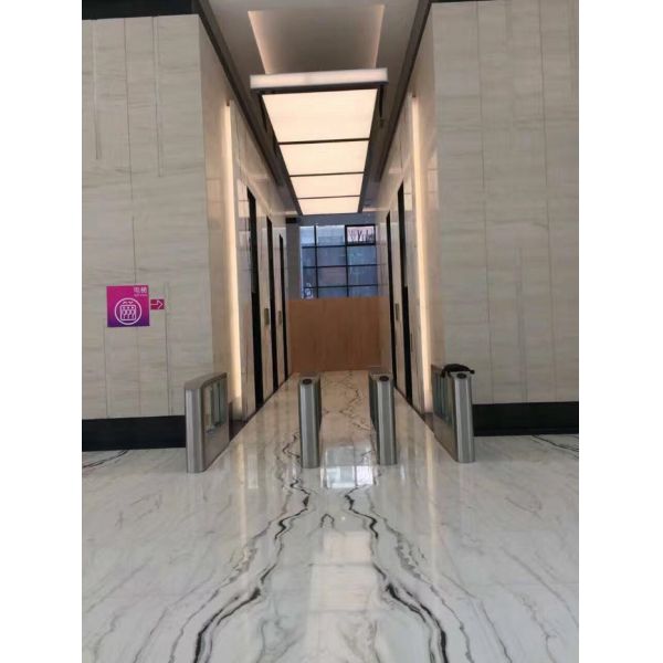 Luxury Italian Marble Slabs , Panda White Marble Slab With Gray Lines