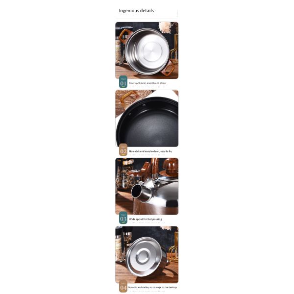 Kitchen 12pcs stainless steel 410 cookware set fry pan milk soup pot water kettle sale
