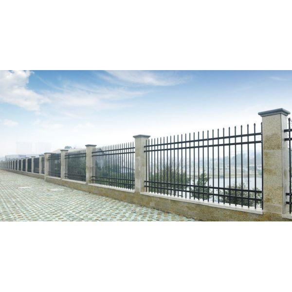 Garden Black Metal Anti Rust Galvanized Steel Fence 6ftx8ft