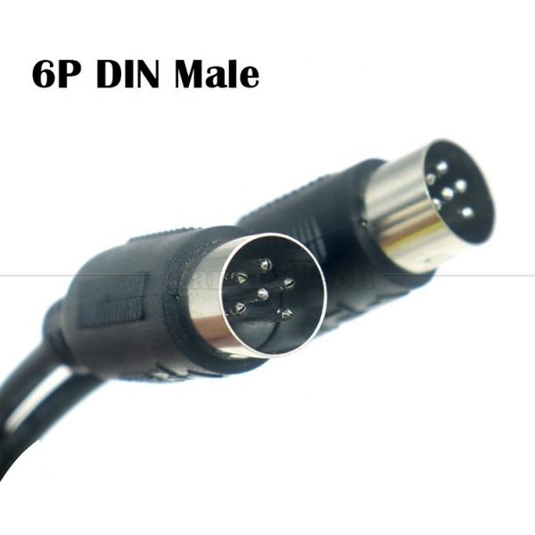 0.2m 1m 2m 3m Shield Male to Male MIDI 6 Pin Din Extension Cable for Keyboard Microphone Guitar