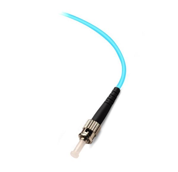 Fiber Optic Patch Cord/ST/UPC-ST/UPC Multimode OM3/ Simplex/3.0mm/ LSZH/PVC/ Aqua