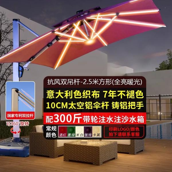 Outdoor Patio Umbrella Large Garden Sunshade For Terrace Balcony Courtyard And Open Spaces Roman Style