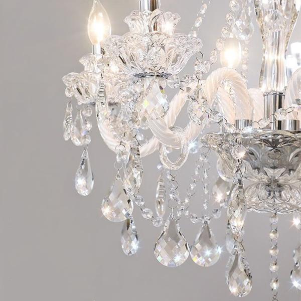 JYLIGHTING Lampes Suspendues Modernes Lustre en Cristal de Luxe Lampe Suspendue en Cristal pour Salon Pas encore d'avis certifié