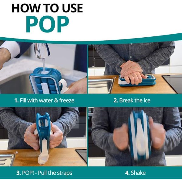 портативный складный создатель шарика льда силикона 259g