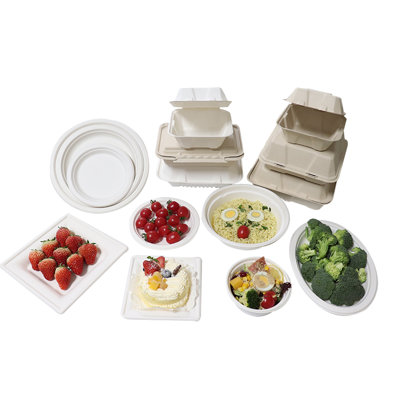 Небольшая устранимая Biodegradable чашка соуса пульпы багассы сахарного тростника с крышкой