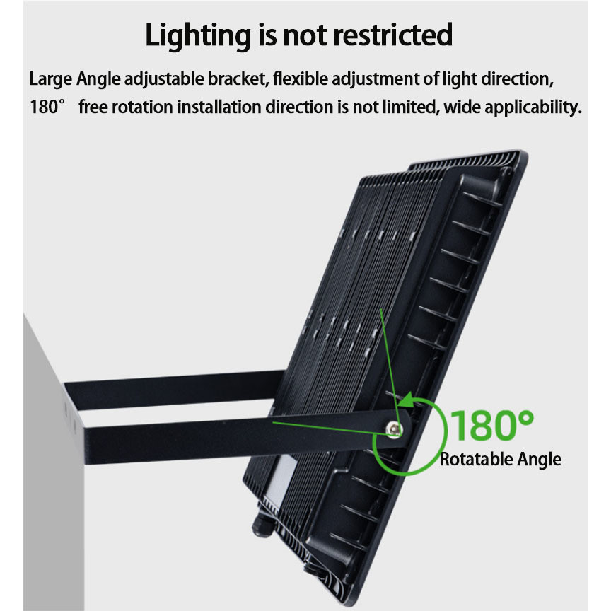 Aluminum Alloy Advertising Floodlight with 120lm Luminous Flux and 180° Beam Angle