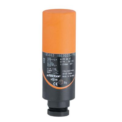 Sensor de proximidade indutivo IB0016 de IFM IBE2020-FBOA Shell cilíndrico