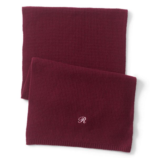 Warm Waffle Stitch Knitted Hat Scarf Gloves Sets For Women 7GG Gauge Durable