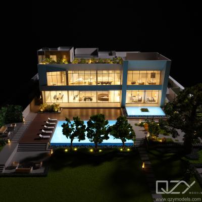 1/50 Cavali Villa Model Maker Arquitetura Moriyama Casa Modelo Arábia Saudita