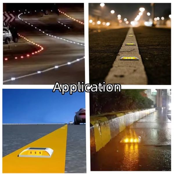 Cast Aluminum LED Solar Road Studs For Road Traffic Safety Warning