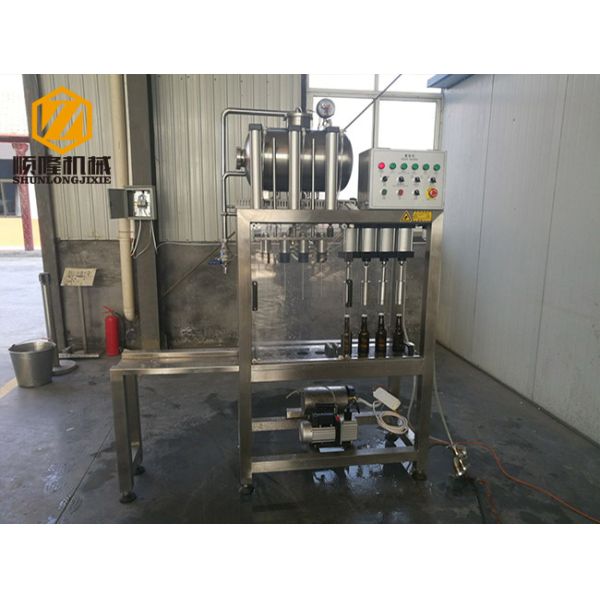 stainless steel craft brewing equipment with bottling and capping machine