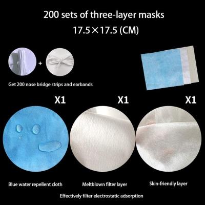 O poliéster Spunbond Meltblown a tela do Nonwoven da máscara protetora