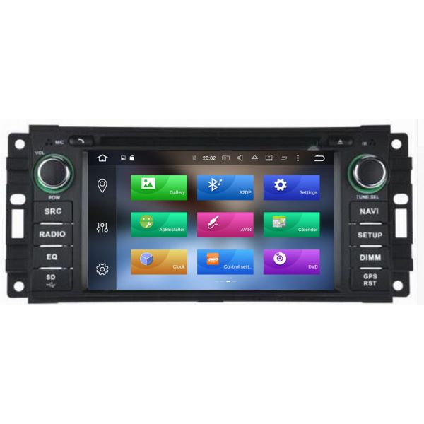 Ouchuangbo car radio multi media android 8.0 for Chrysler Gran Voyager del 2010 with mirror linksteering wheel control